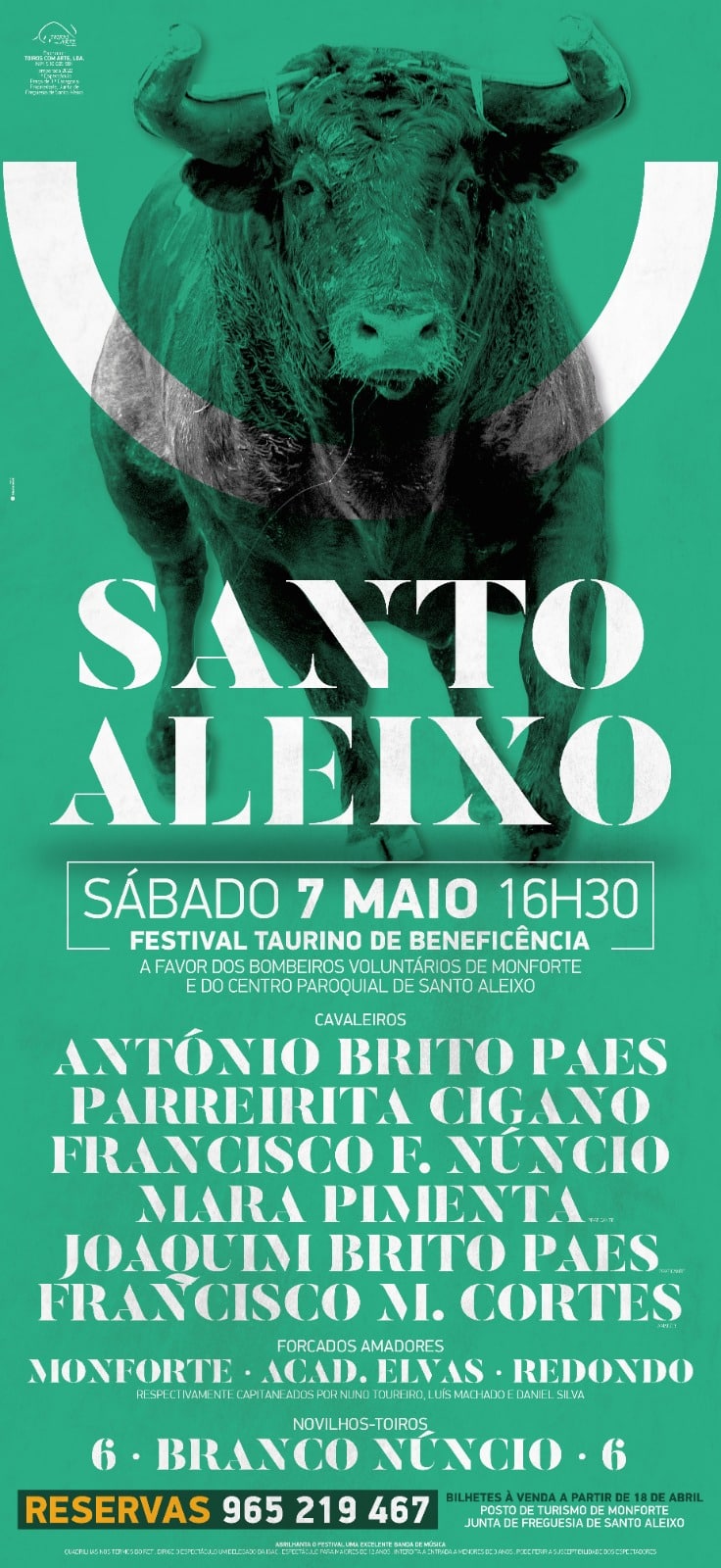 cartel Santo Aleixo festival 7 maio